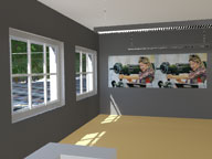 Click to see it big 3D-Molell, Detail aus dem Film 'Kartondorf'